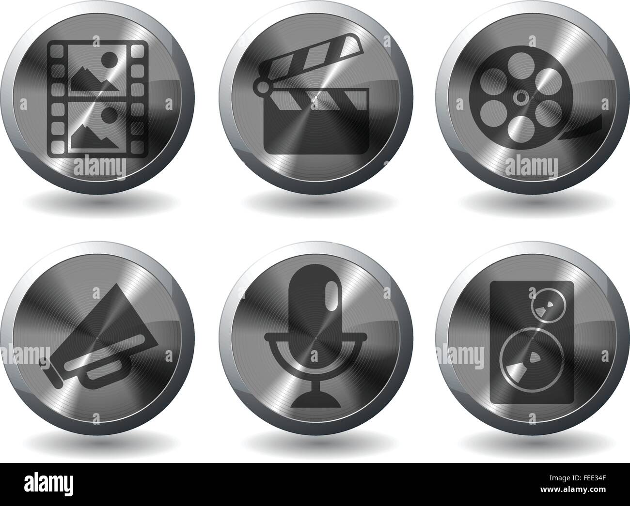 Film Industry Icons Stock Vector Image & Art - Alamy