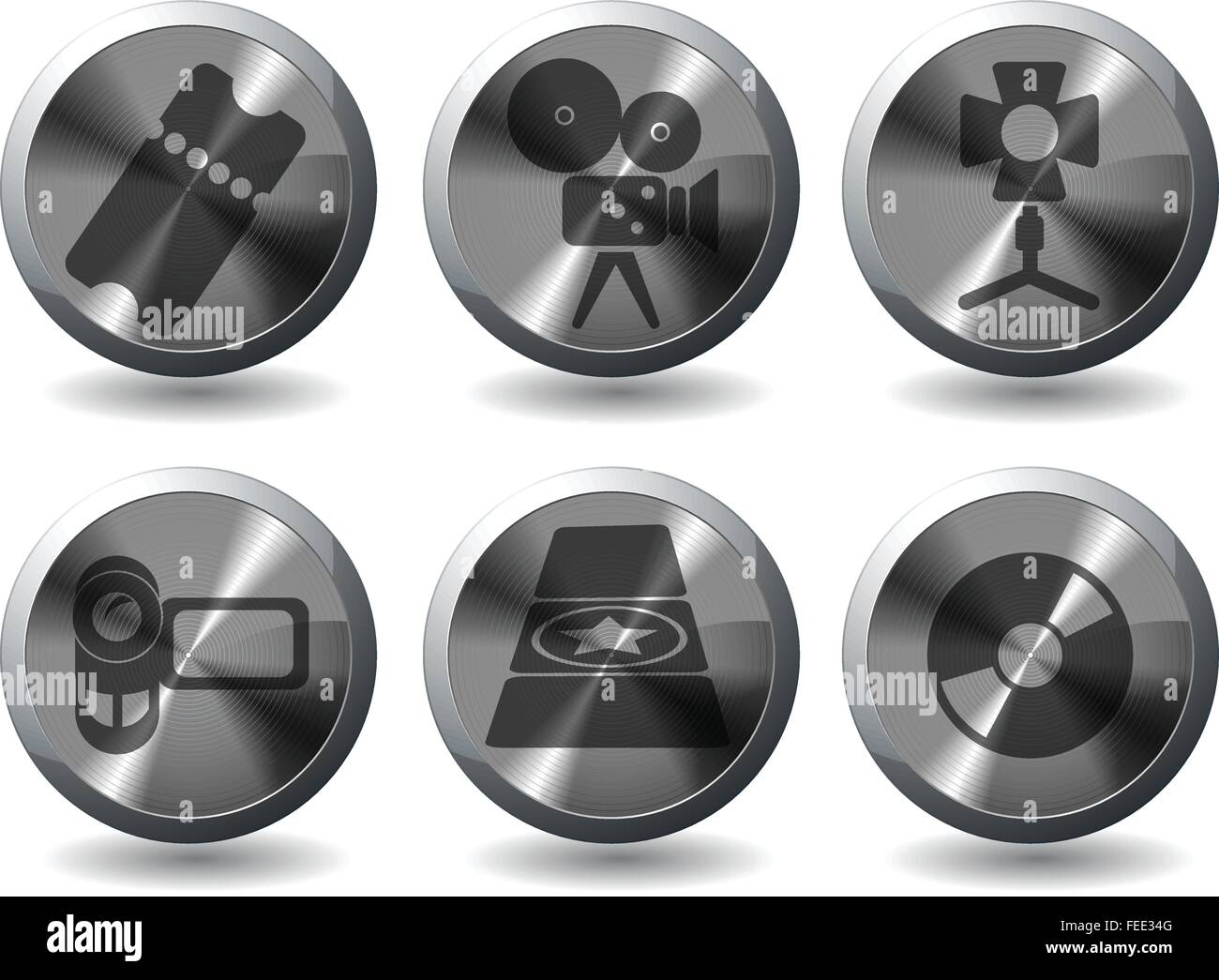 Film Industry Icons Stock Vector Image & Art - Alamy