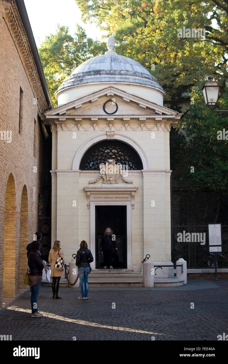 Dante's tomb in Ravenna. Built in 1780 by architect Camillo Morigia