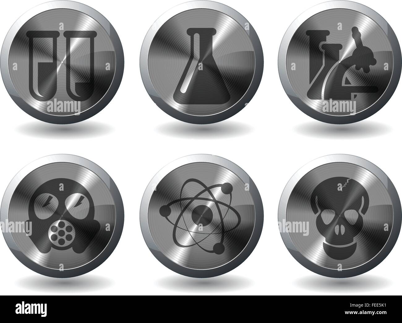 Science icons set Stock Vector Image & Art - Alamy