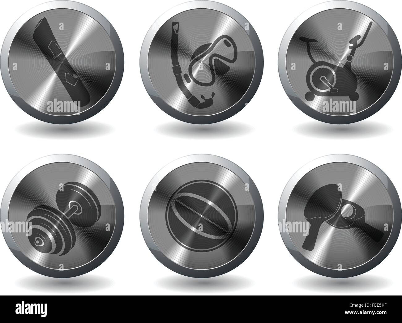 Fitness and Sport vector icons Stock Vector Image & Art - Alamy