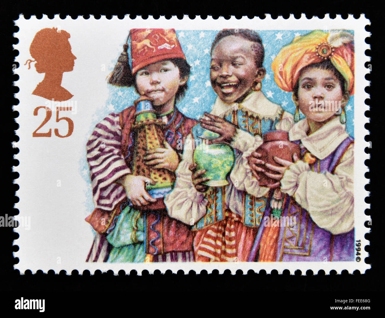 Postage Stamp Great Britain Queen Elizabeth II 1994 Christmas postage-stamp-great-britain-queen-elizabeth-ii-1994-christmas