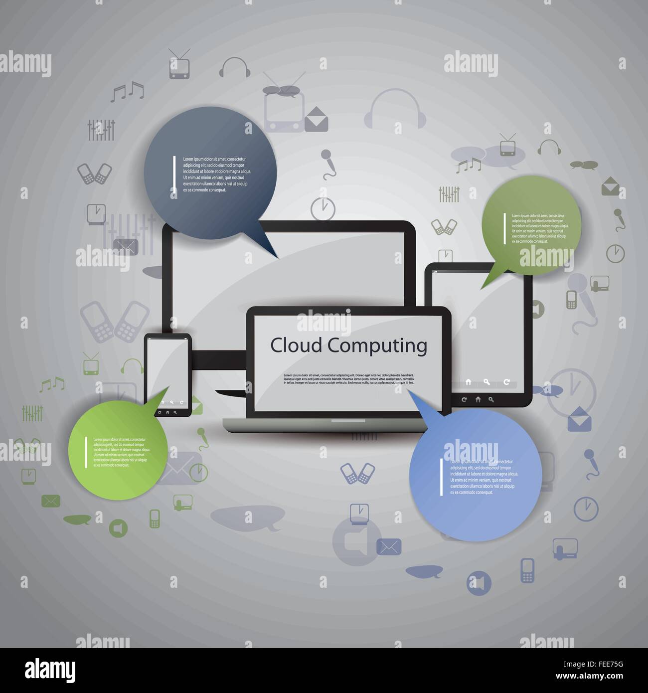 Cloud Computing Concept Stock Vector Image & Art - Alamy