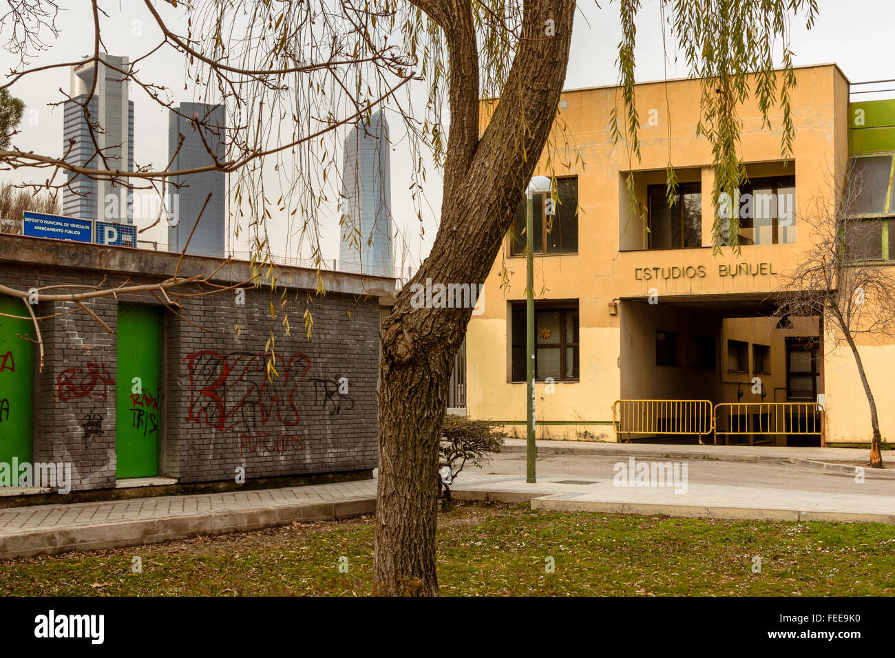 Madrid, Spain February 02, 2016 Construction works of luxury