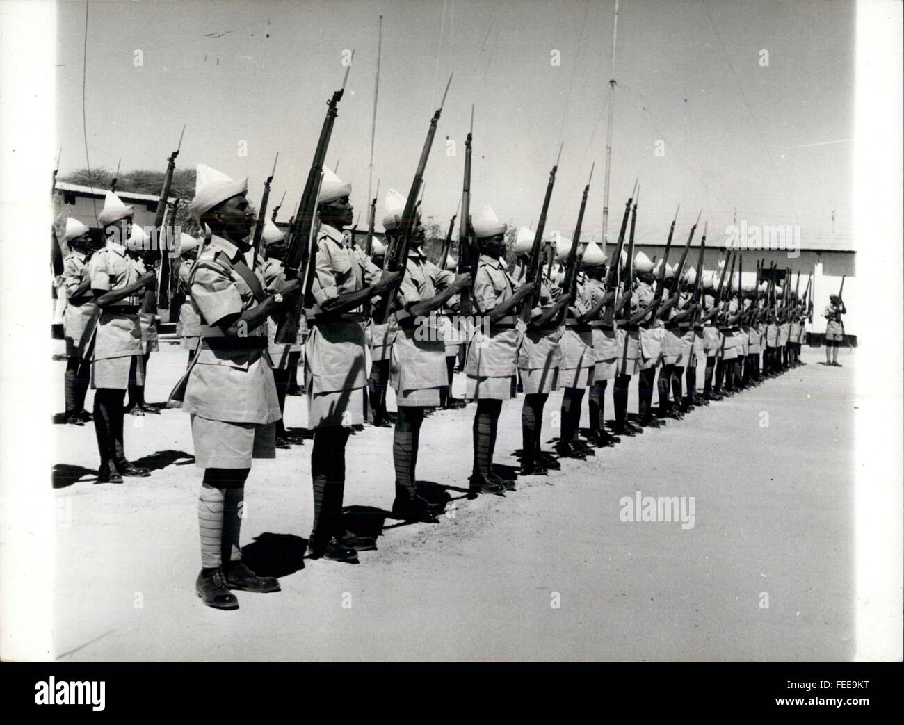 1957 The Somaliland Scouts Morning Drill Parade The Scoute present