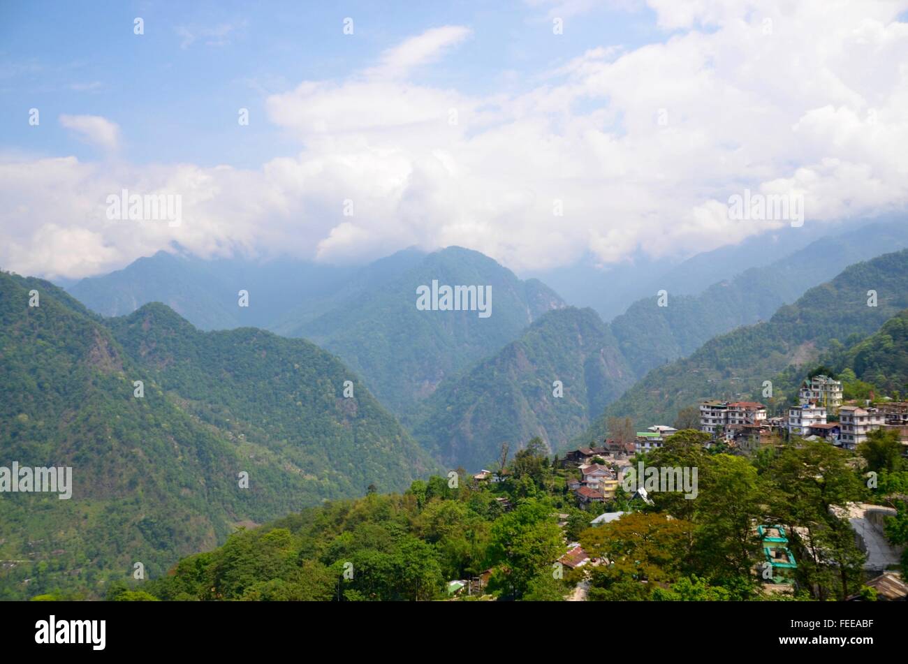 Mangan Town Sikkim India Stock Photo