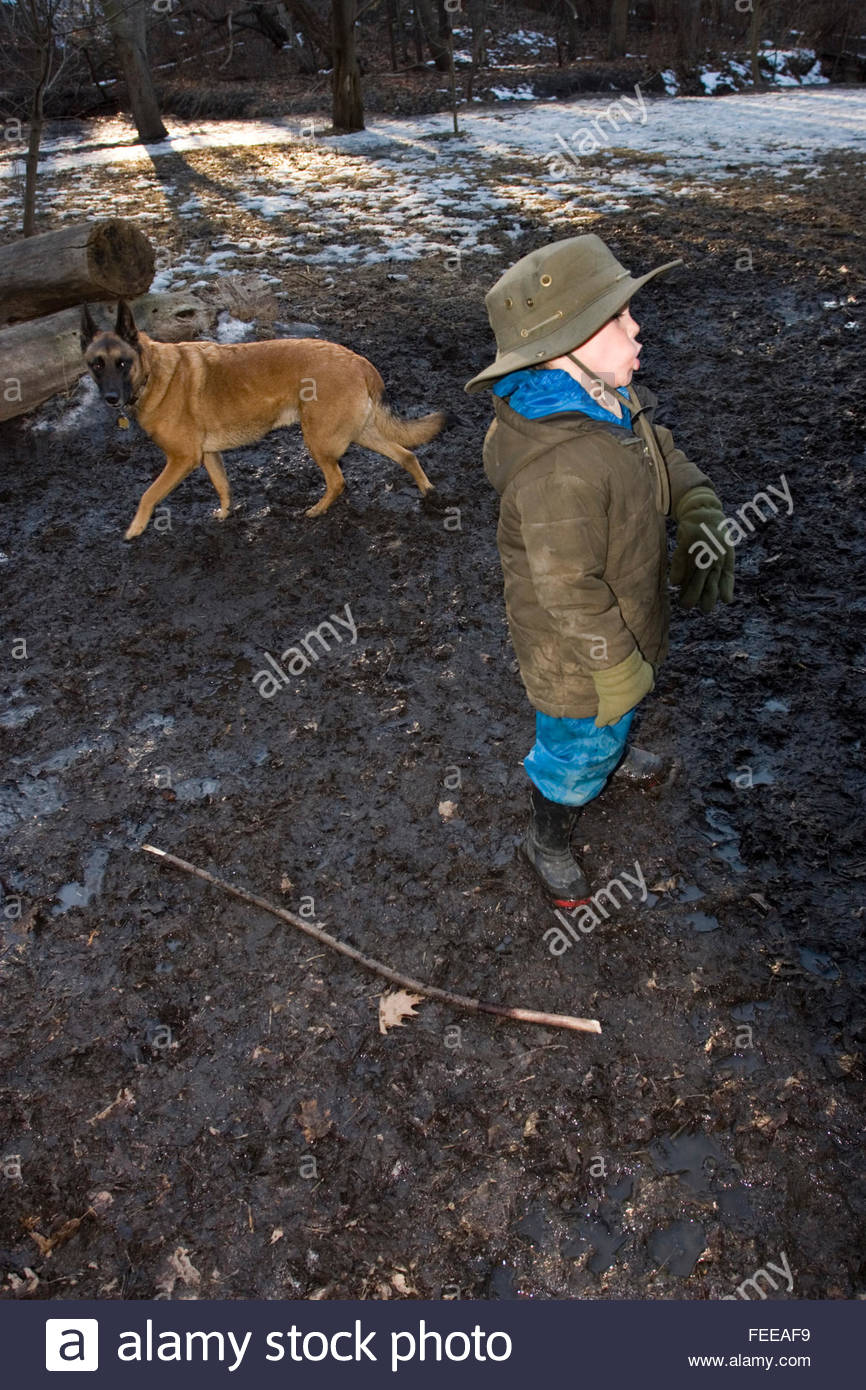 dog walking hat