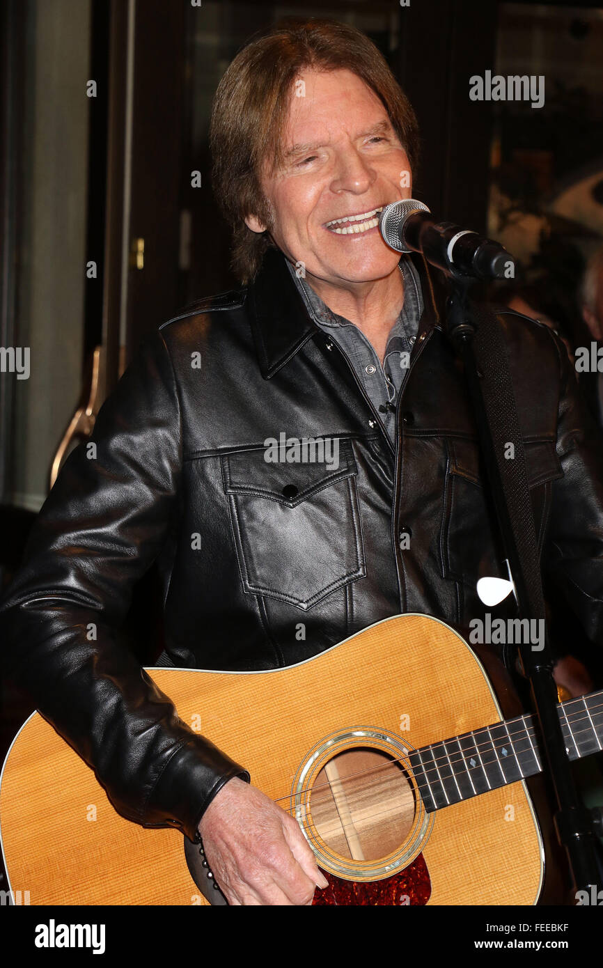 The Legendary John Fogerty of Creedence Clearwater Revival roars into The Venetian on a Harley Davidson motorcycle to kick start his eight show residency in Las Vegas  Featuring: John Fogerty Where: Las Vegas, Nevada, United States When: 05 Jan 2016 Stock Photo
