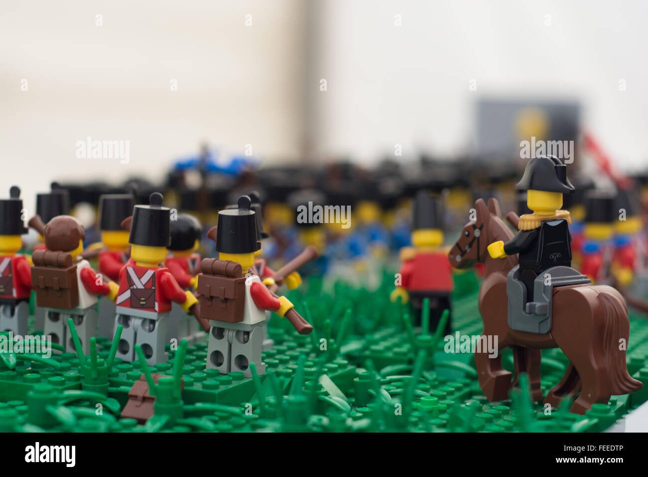 Lego Battle of waterloo exhibition model from southport airshow Stock Photo  - Alamy