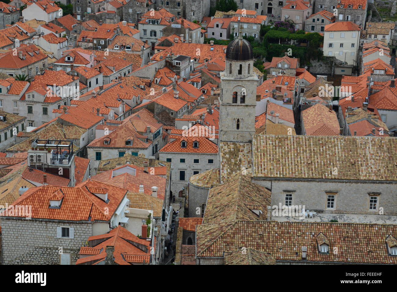 Dubrovnik rooftops monastery hi-res stock photography and images - Alamy