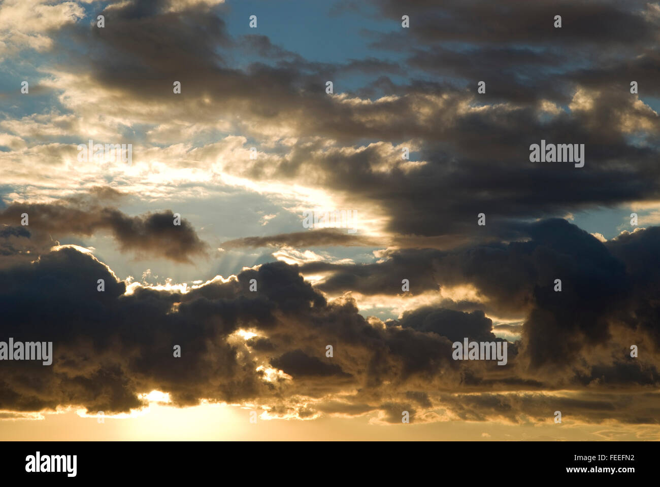 Dramatic stormy sky before dawn Stock Photo - Alamy