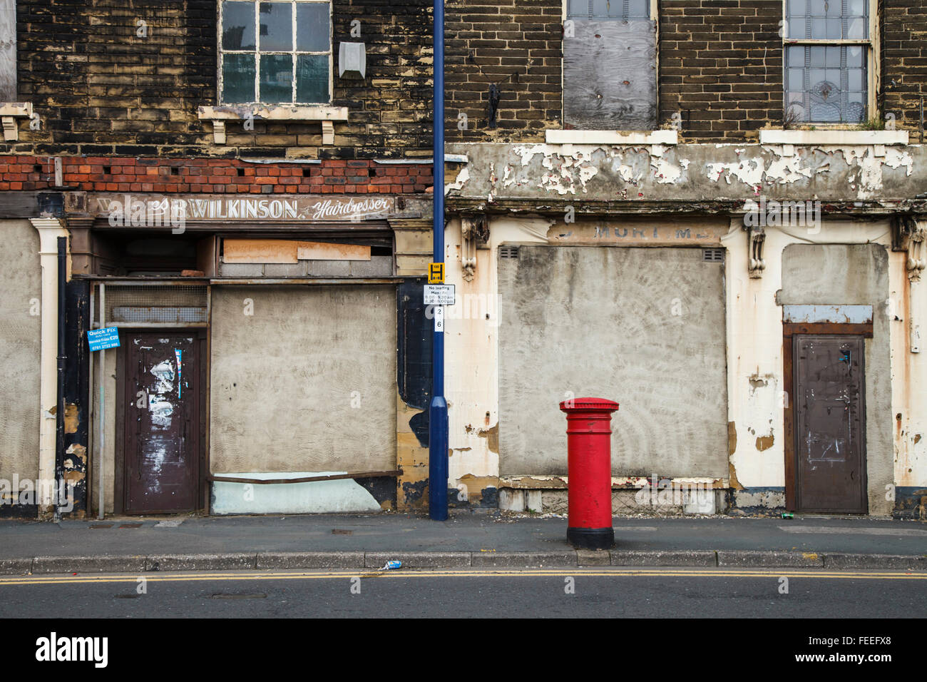 Shops on Whetley Hill, Bradford West Yorkshire England Stock Photo Alamy