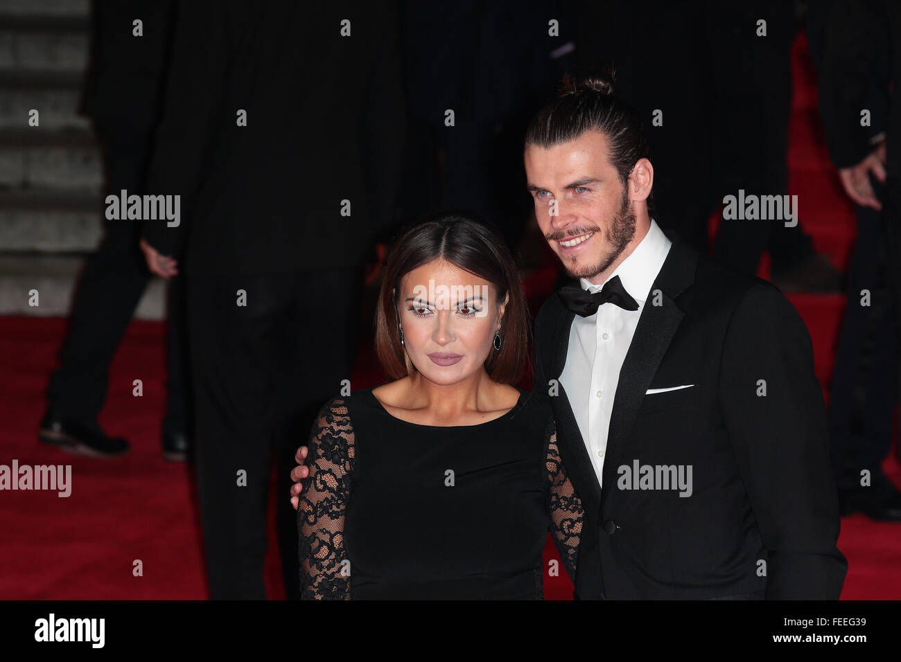 London, UK, 26th Oct 2015: Emma Rhys-Jones and Gareth Bale attend James