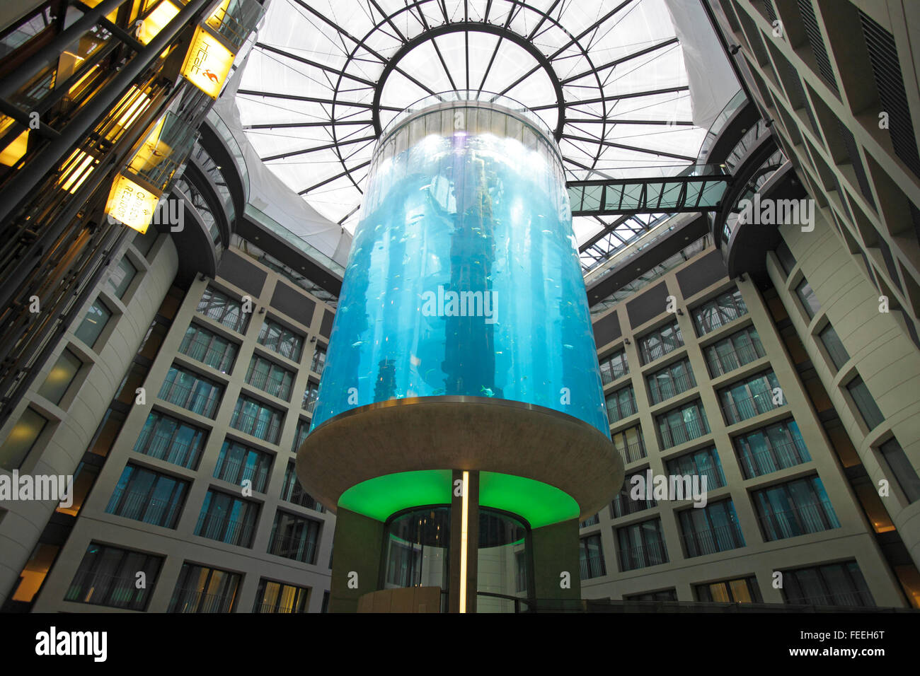The AquaDom at Radisson Blu Hotel, Berlin, Germany Stock Photo - Alamy