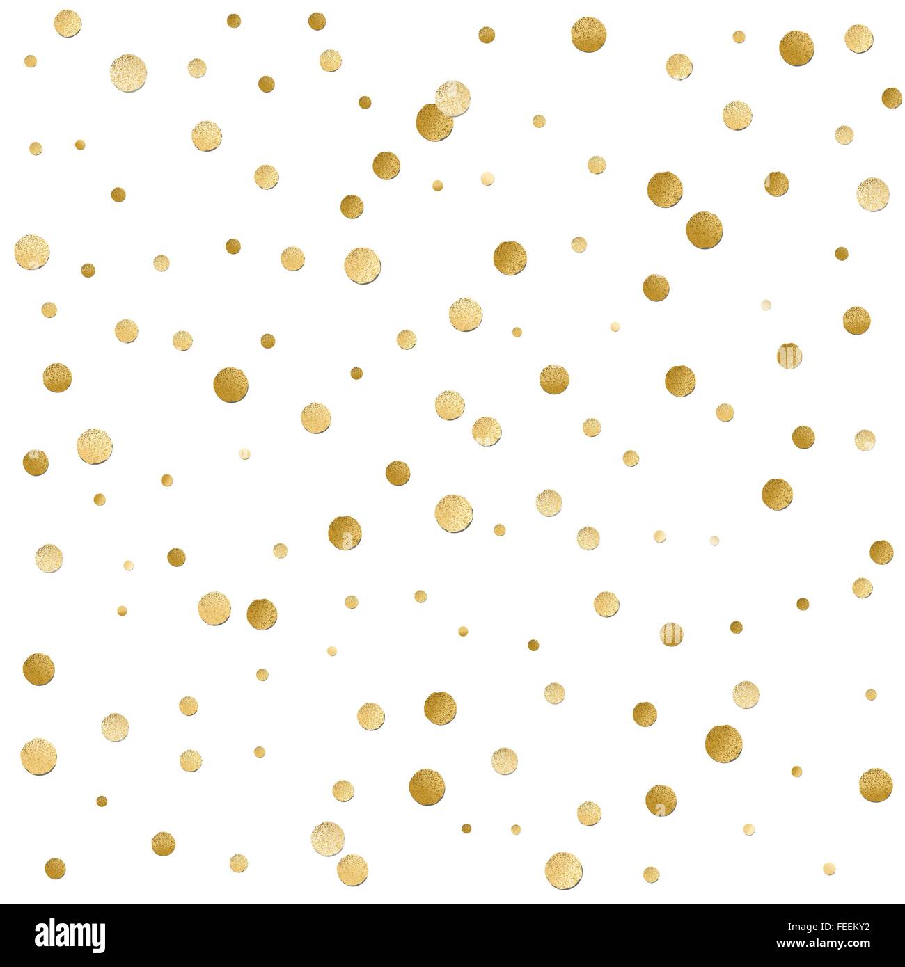 Poster Glitter confetti polka dot seamless pattern. 