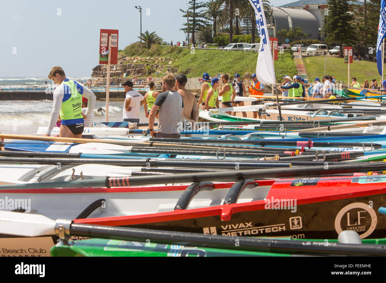Sydney, Australia. 6th February, 2016. Ocean Thunder surfboat racing