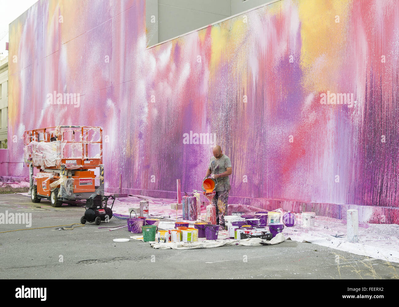 Christchurch, New Zealand. 6th Feb, 2016. Australian visual artist ASH