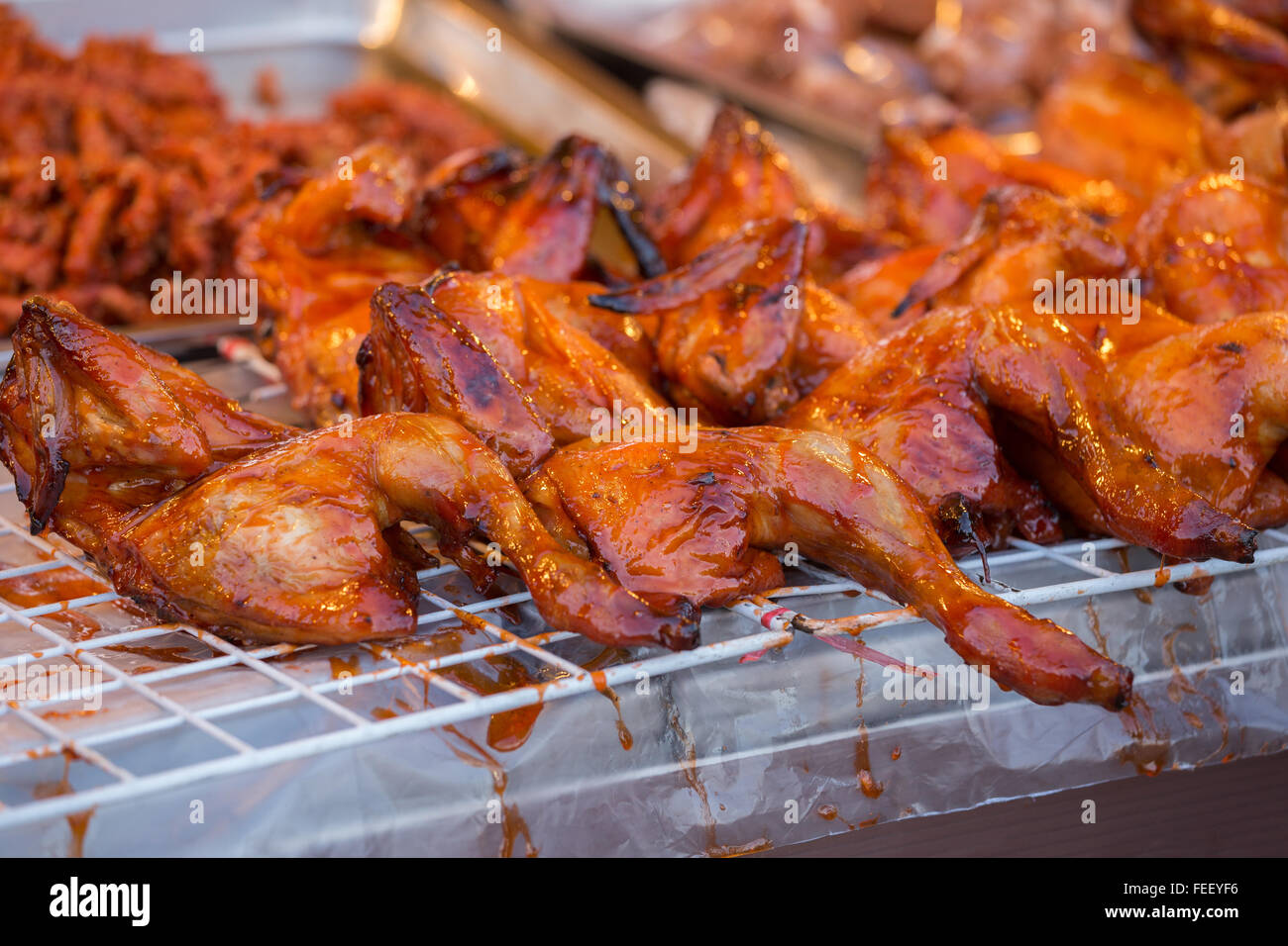 Duck Roasted for sale at market in Thailand Stock Photo - Alamy