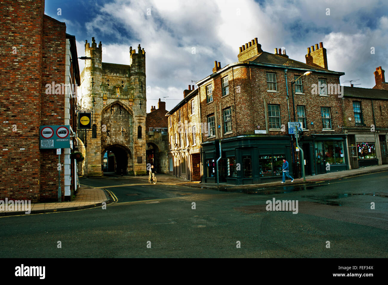 Monk Gate in York Stock Photo Alamy