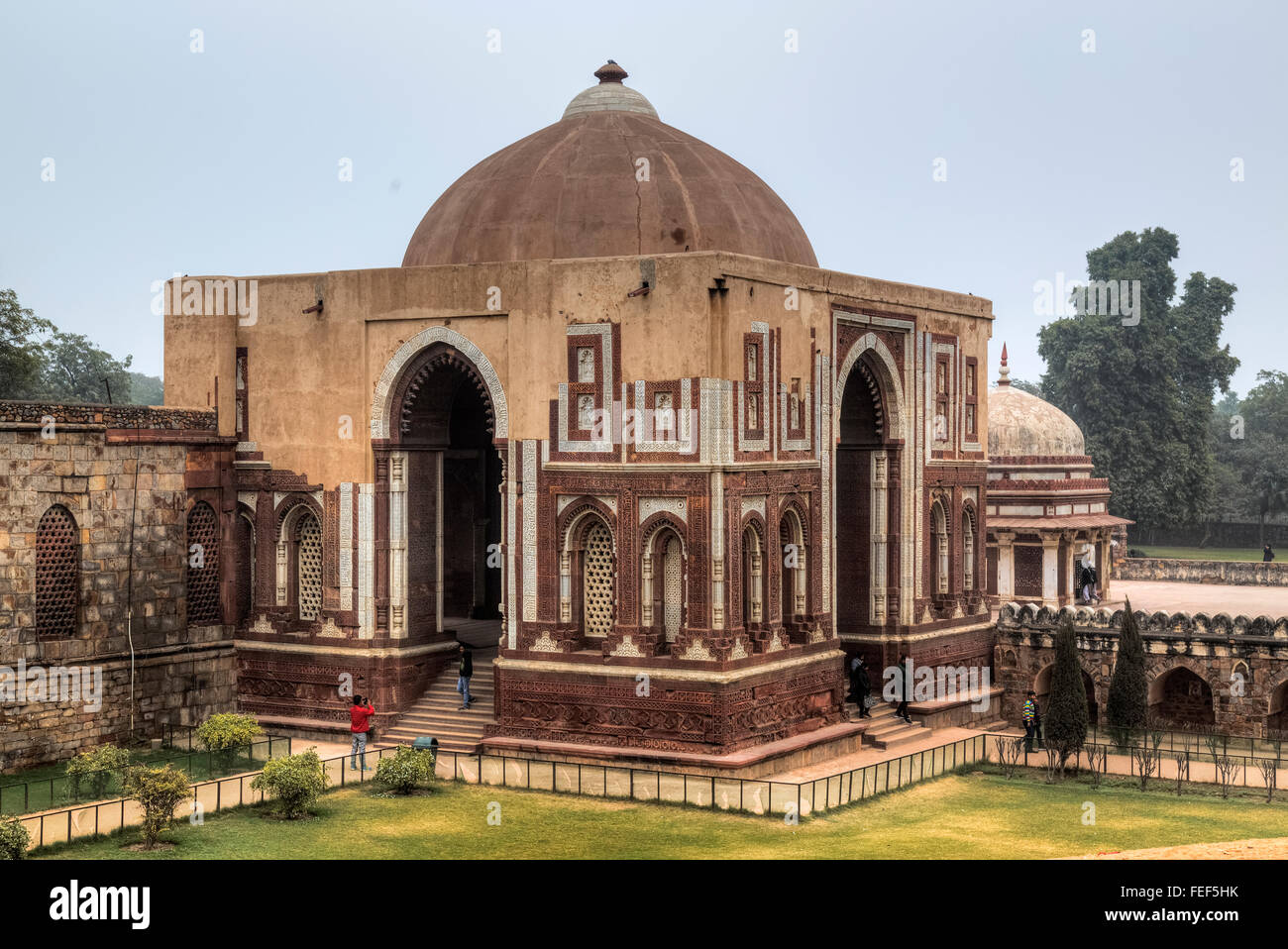 Qutb Minar, Tomb of Imam Zamin, Delhi, India, Asia Stock Photo