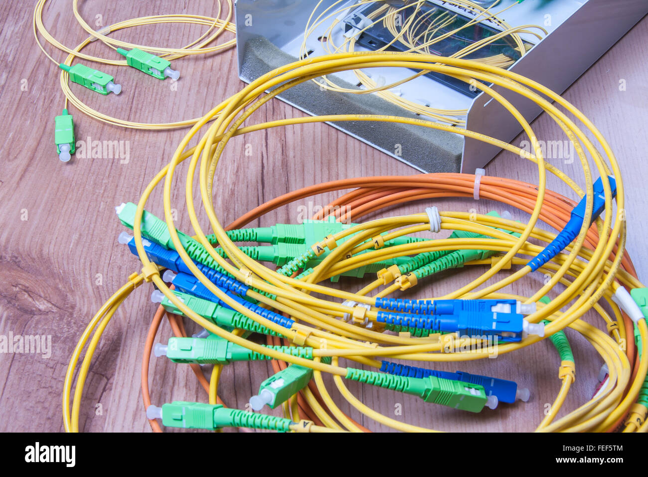 Fiber optic device ready for packet data transmission Stock Photo Alamy