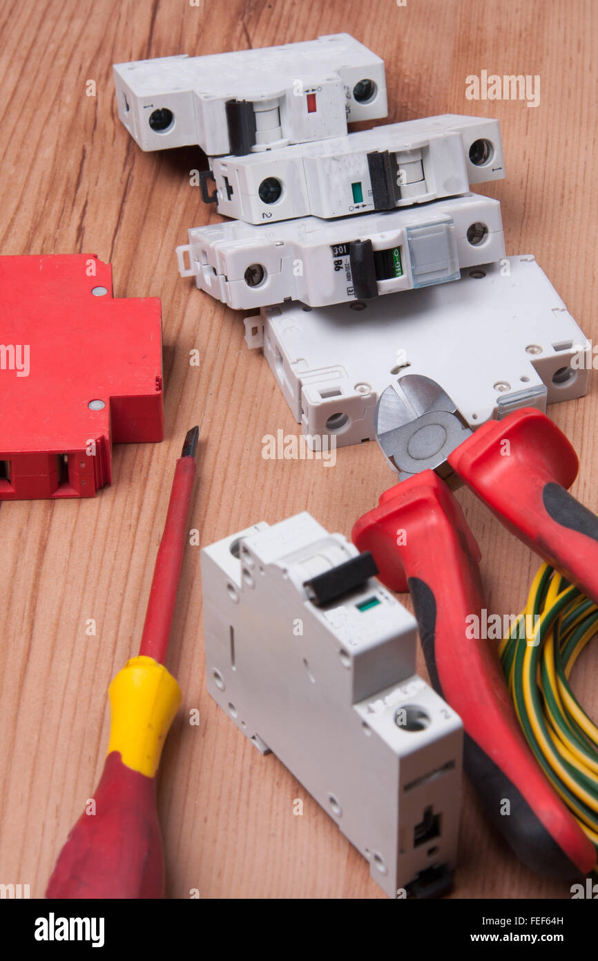 Multiple Electric Connections High Resolution Stock Photography and