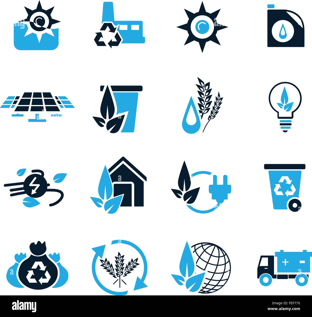 Alternative Energy Icons Stock Vector Image & Art - Alamy