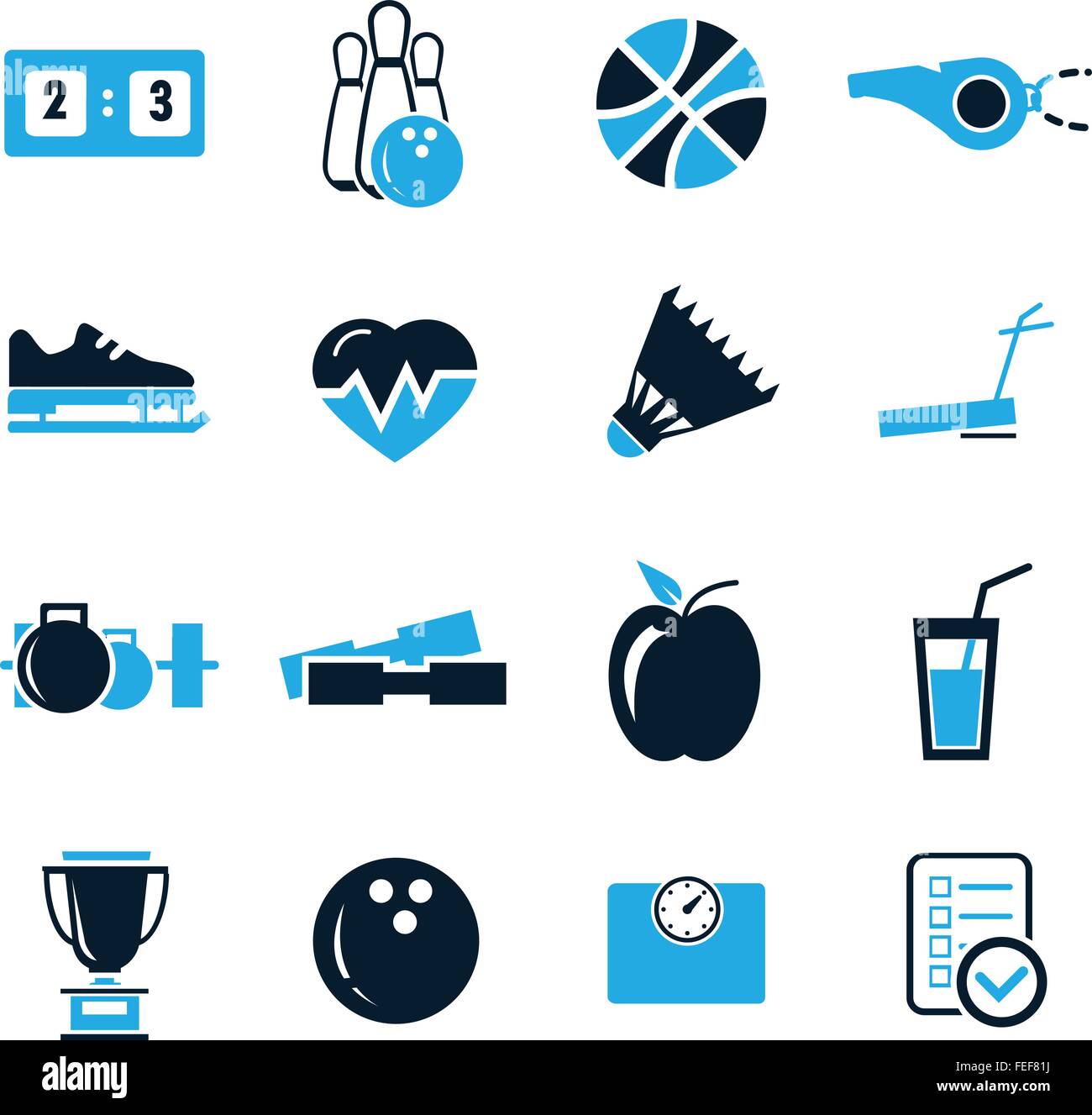 Sports icons set Stock Vector Image & Art - Alamy