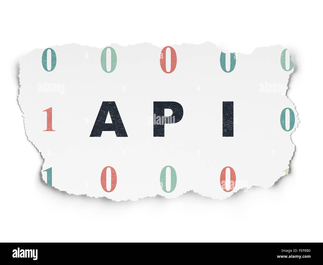 Programming concept: Api on Torn Paper background Stock Photo - Alamy