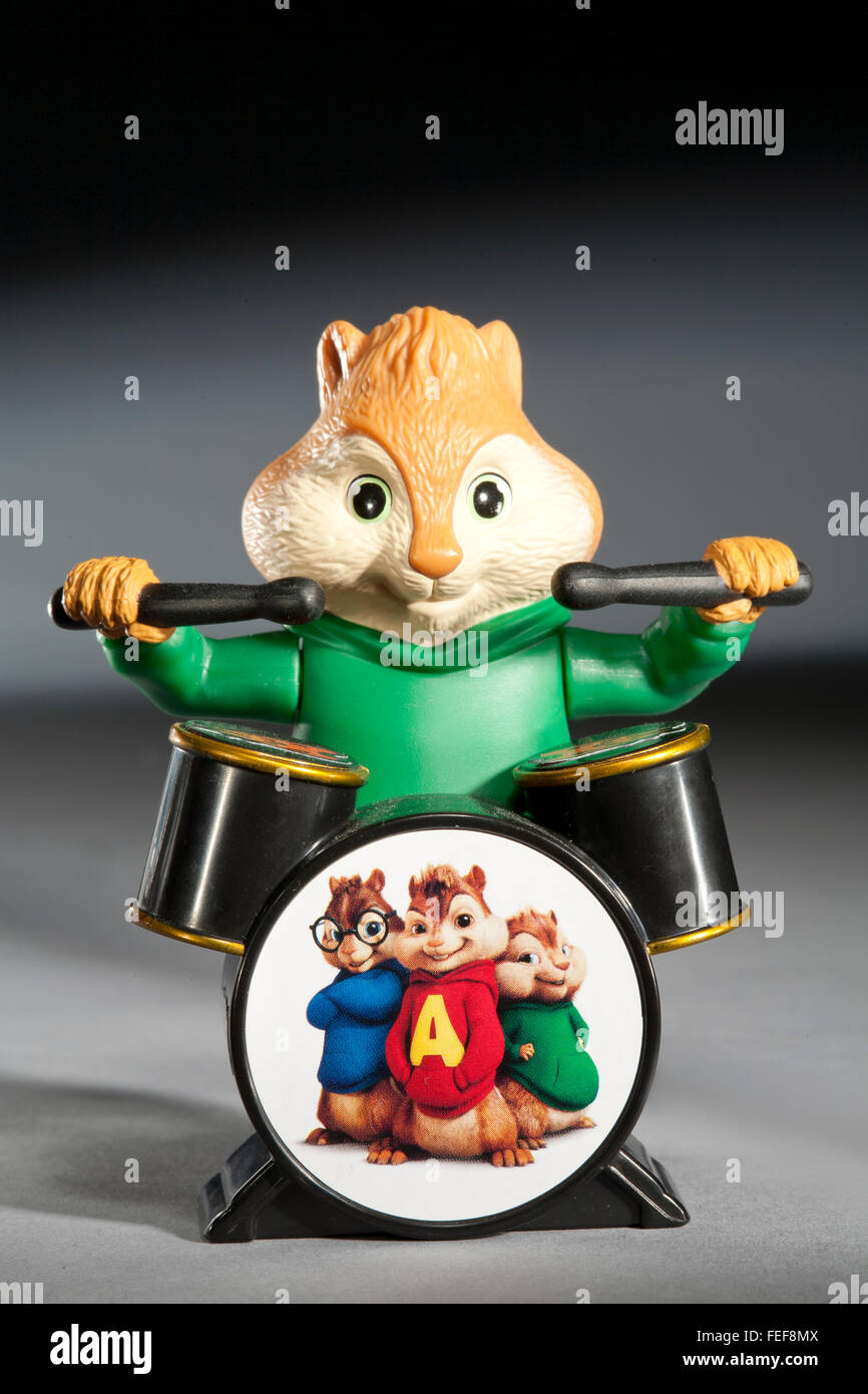 Theodore from Alvin and the Chipmunks happy meal toy Stock Photo