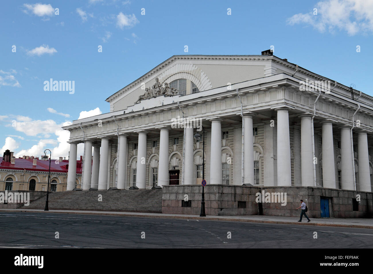 The Old Saint Petersburg Stock Exchange (also Bourse) in St Petersburg, Russia. Stock Photo