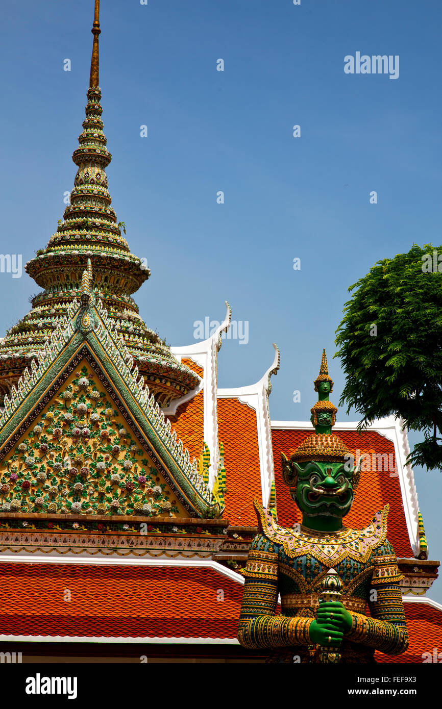 asia bangkok in temple thailand abstract cross colors roof wat sky and ...