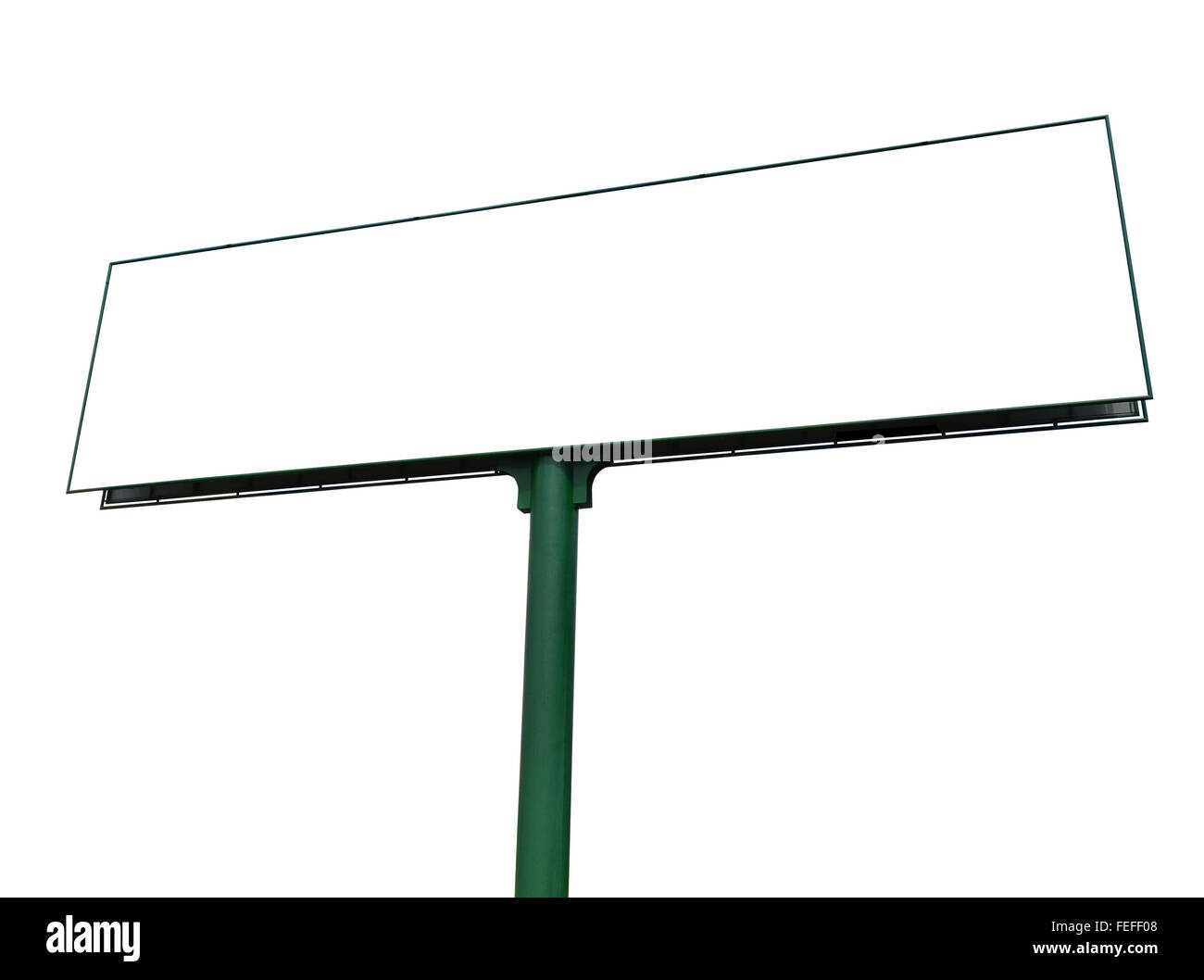 Blank billboard isolated on a white background Stock Photo - Alamy