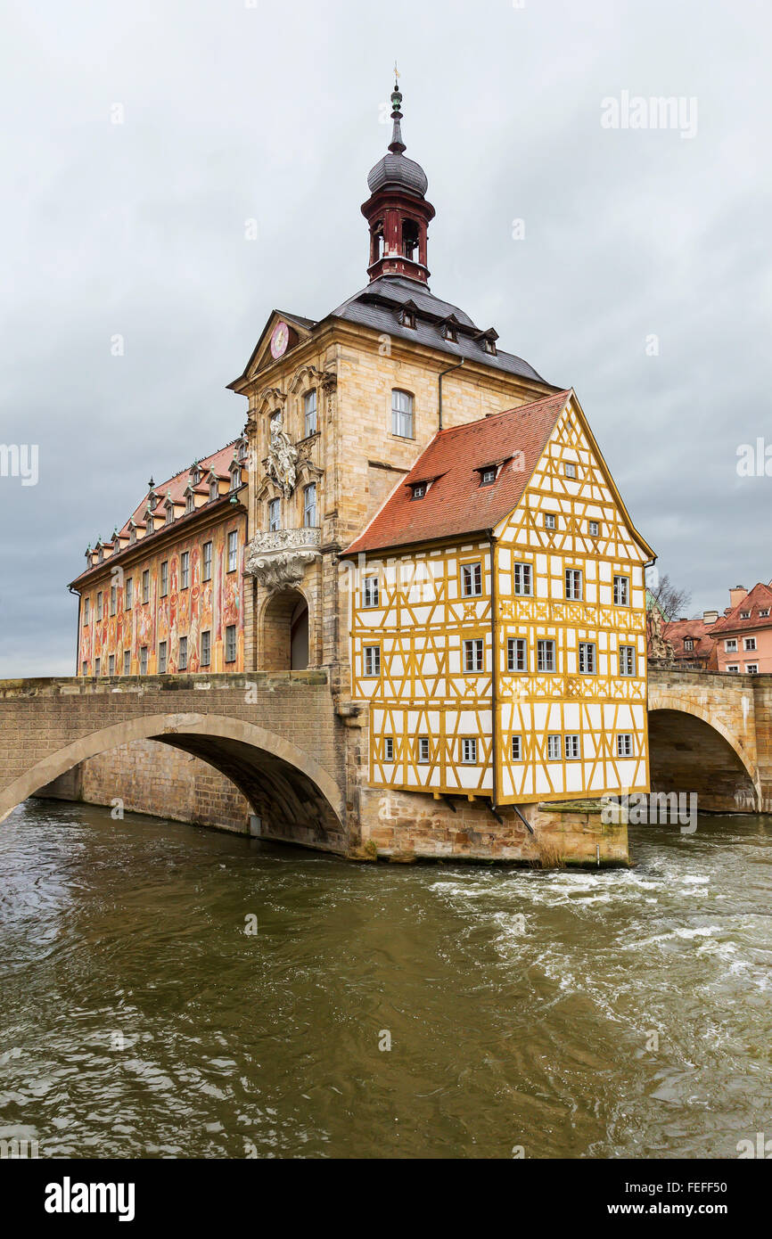 Altes Rathaus or Old Town Halll in Bamberg, Germany Stock Photo