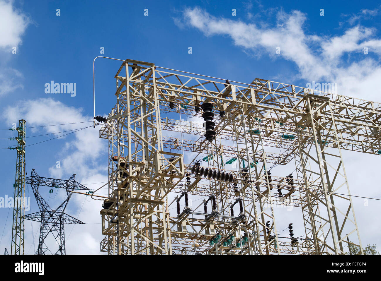 Electrical substation power transformer unit Stock Photo Alamy