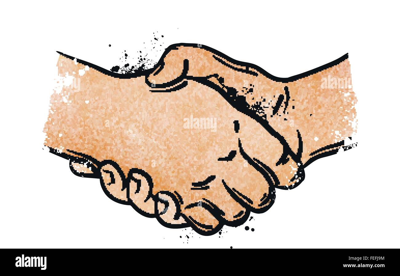 handshake. vector illustration Stock Vector