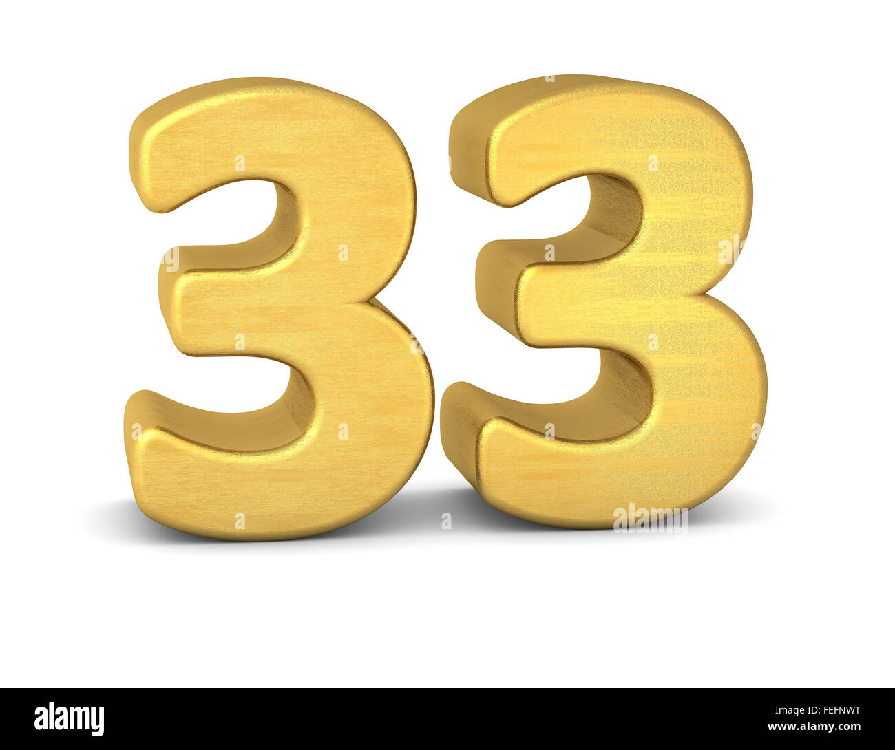 Number 33 Cut Out Stock Images & Pictures - Alamy