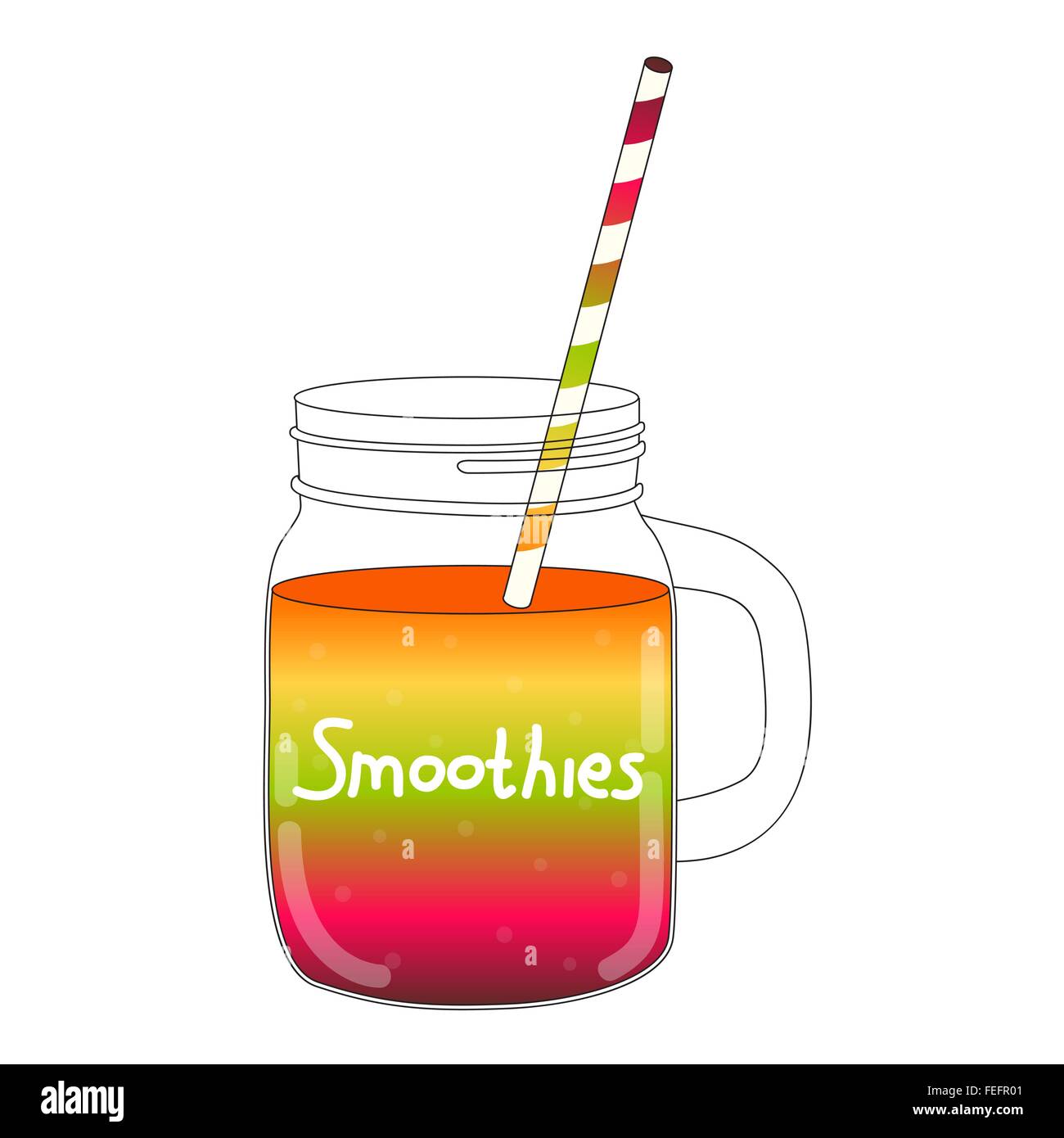 Cherry smoothie. Organic berry cocktail in glass with straws. Healthy  energy drink vector illustration. Template for the menu.Healthy food Stock  Vector Image & Art - Alamy