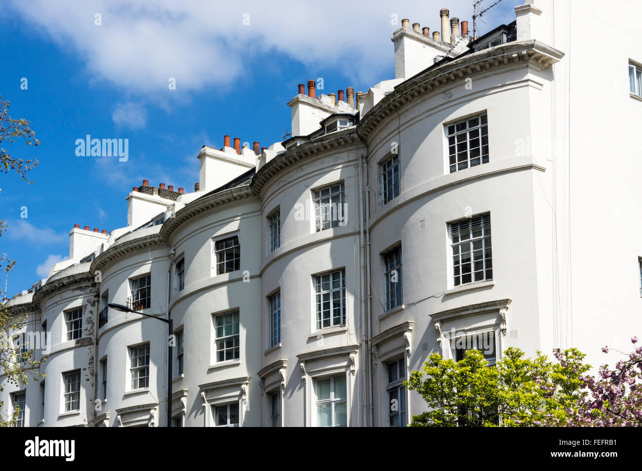 Westbourne Street in the Bayswater area of London. Stock Photo