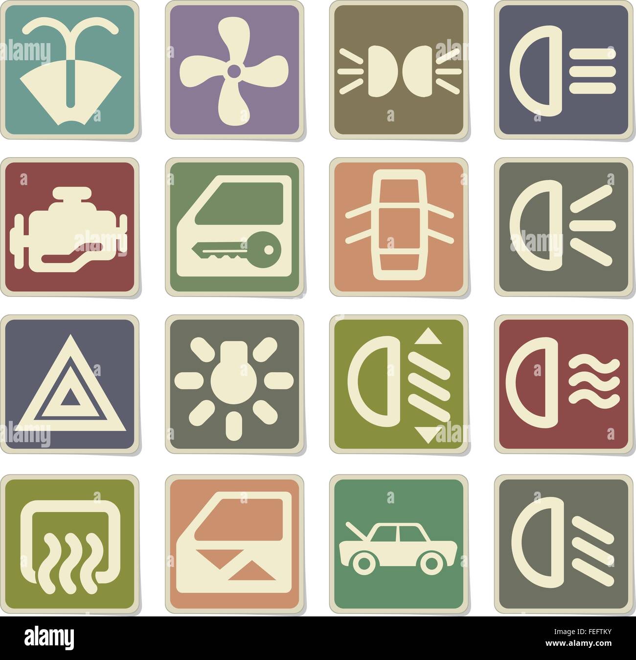 car interface sign Stock Vector Image & Art - Alamy