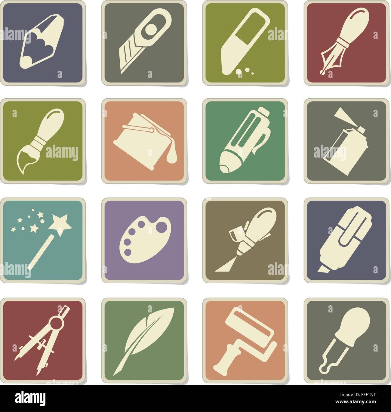 Design tools icons Stock Vector Image & Art - Alamy