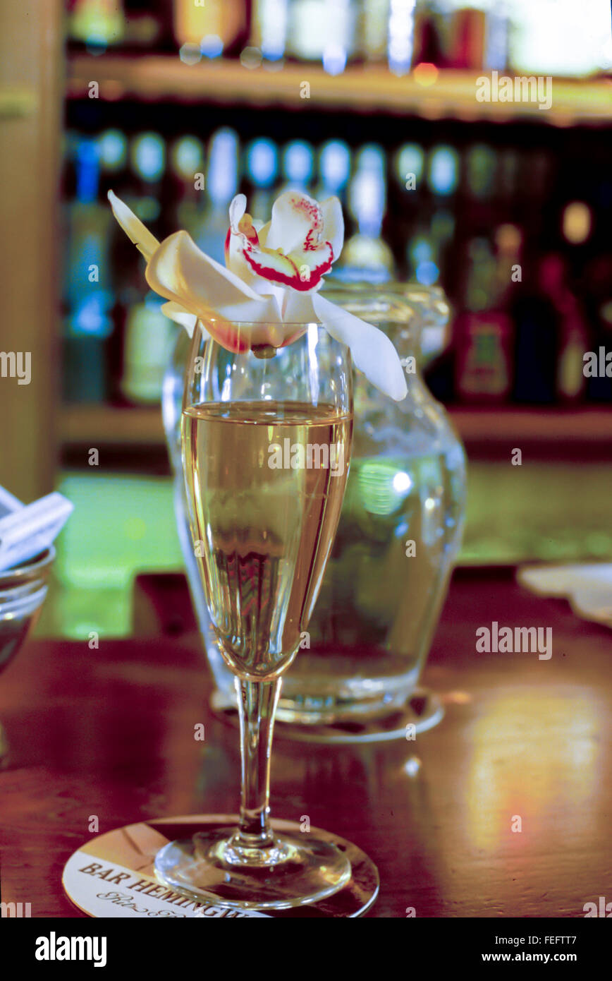 Paris, France, Detail, Champagne Cocktail Drinks, in the Hemingway Bar