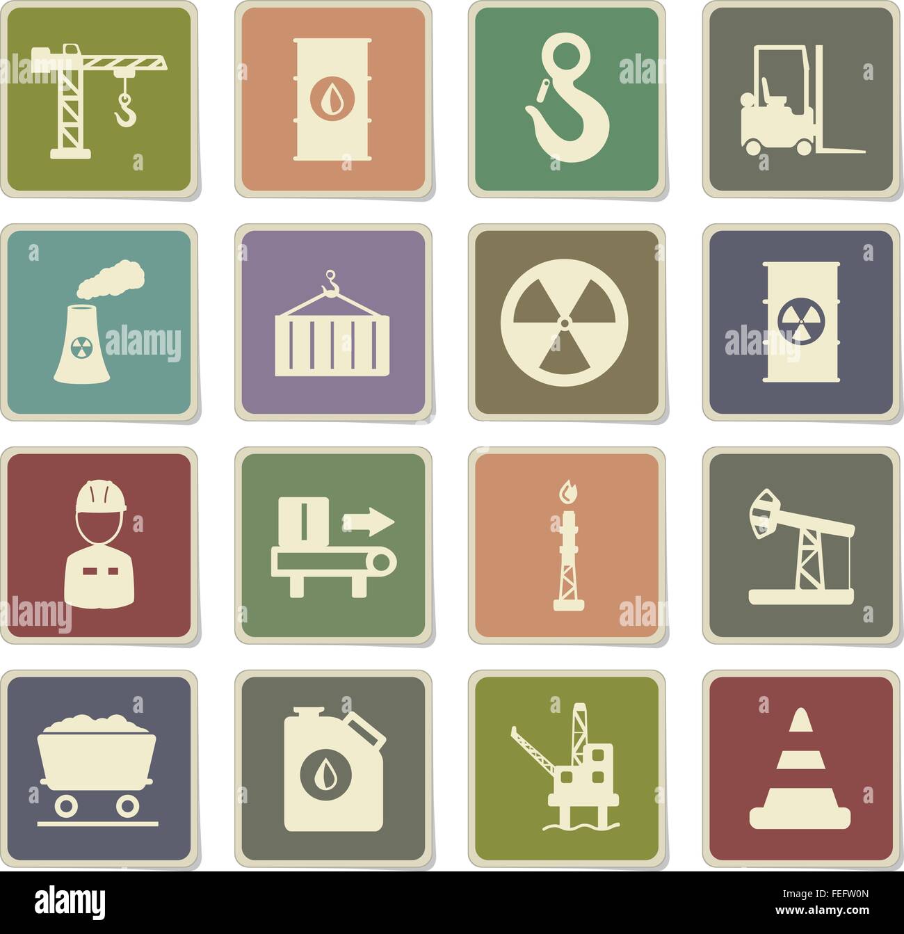 Industrial simply icons Stock Vector Image & Art - Alamy