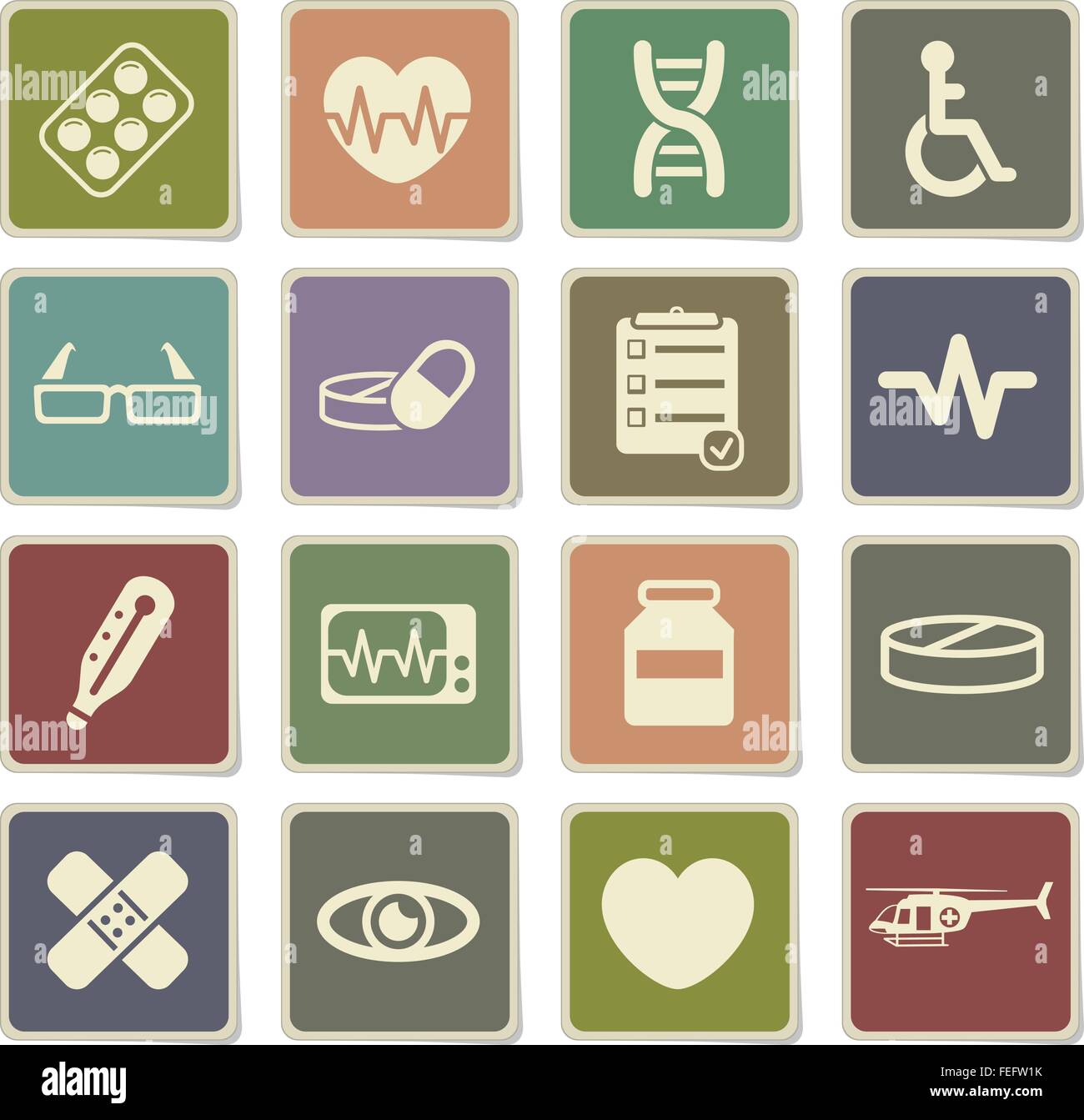 Medical simply icons Stock Vector Image & Art - Alamy