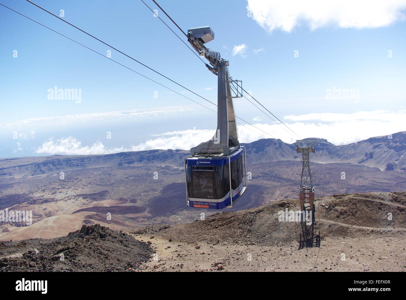 Volcano Cable Mount teide cable car hi-res stock photography and images - Alamy