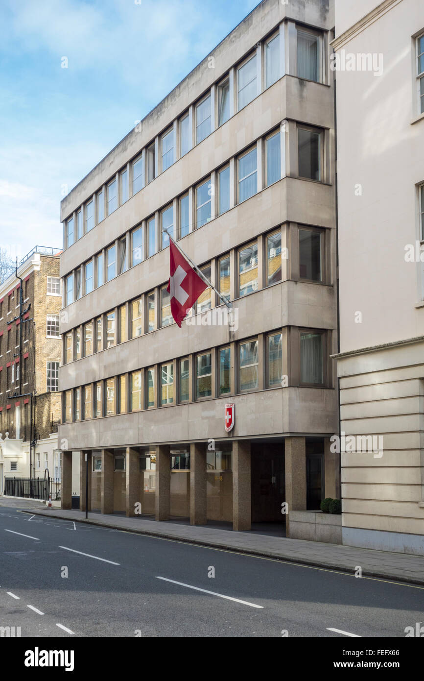 Embassy of Switzerland, London, UK Stock Photo