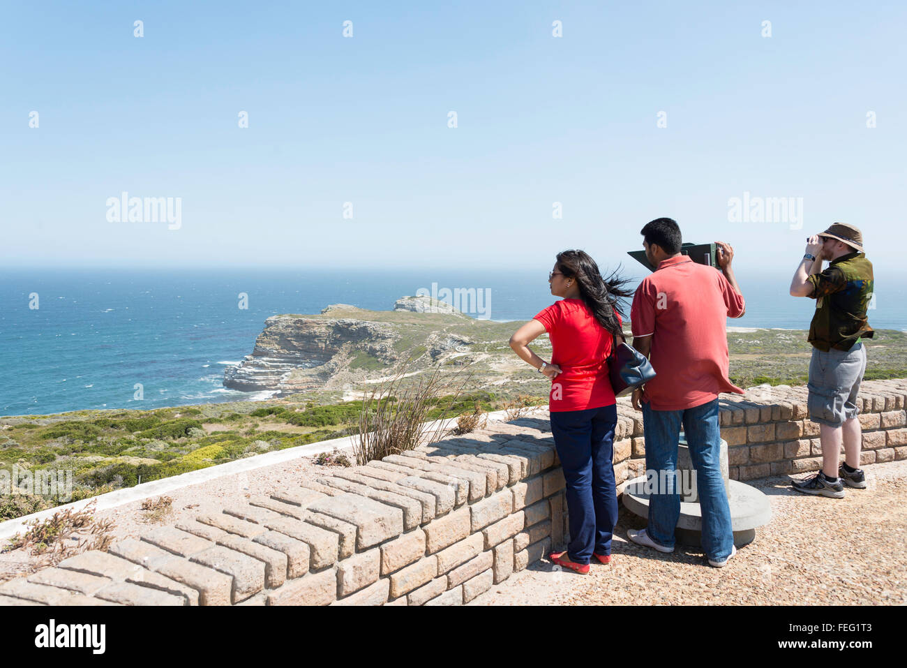 Lookout at Cape of Good Hope, Cape Peninsula, City of Cape Town Metropolitan Municipality, Western Cape Province, South Africa Stock Photo