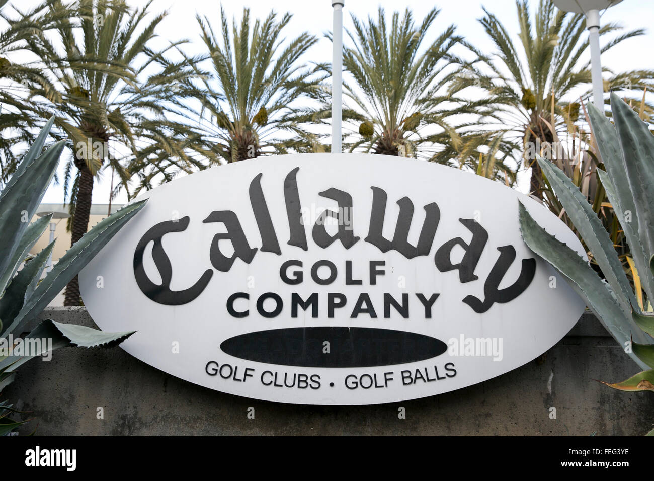 A logo sign outside of the headquarters of the Callaway Golf Company in  Carlsbad, California on January 30, 2016 Stock Photo - Alamy