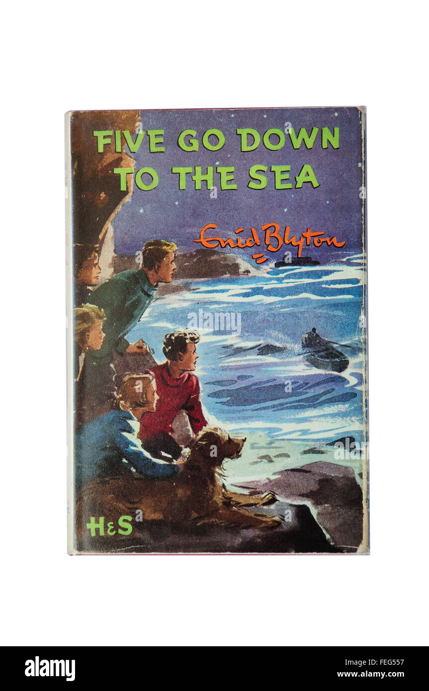 Enid Blyton's 'Five go down to the sea' twelfth Famous Five book, Ascot, Berkshire, England, United Kingdom Stock Photo