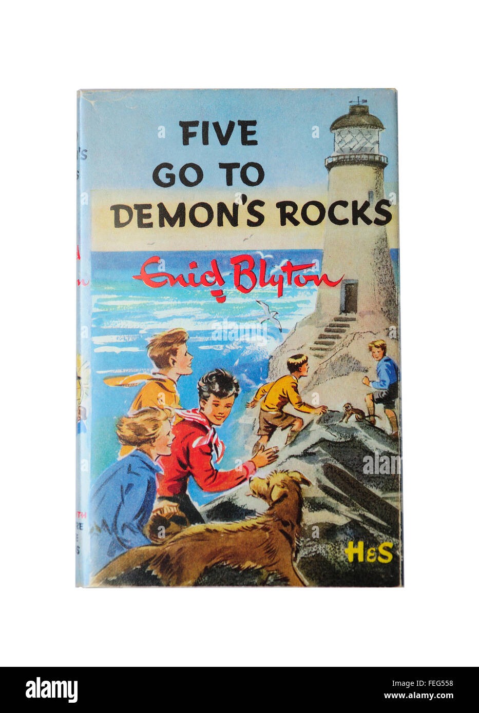 Enid Blyton's 'Five go to Demon's Rocks' nineteenth Famous Five book, Ascot, Berkshire, England, United Kingdom Stock Photo